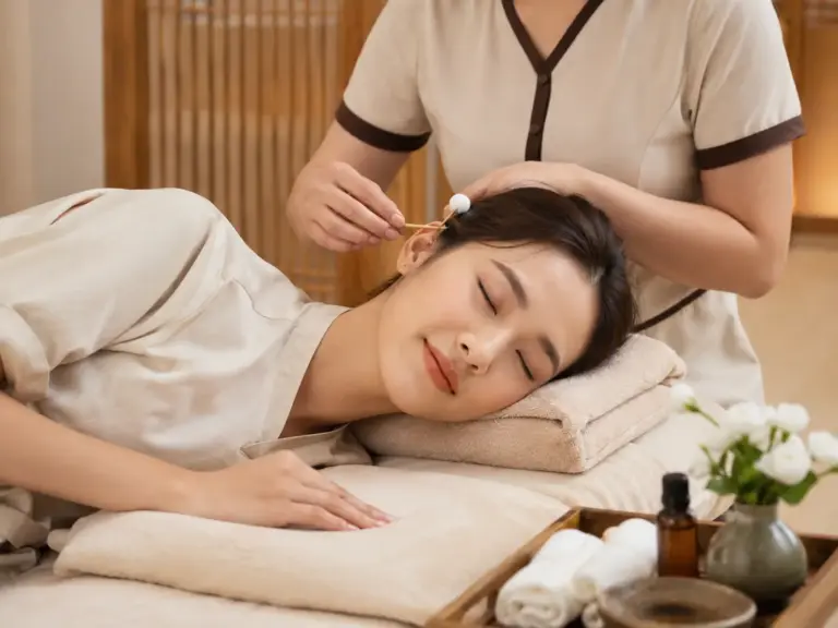 Vệ sinh tai thư giãn tại Sweet Hearts Spa